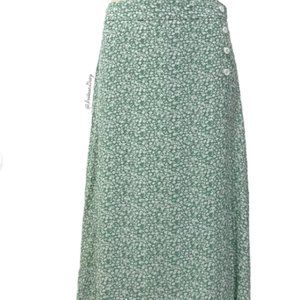 Faithfull the Brand- Racquel Kaia Floral Seafoam Skirt Size 6